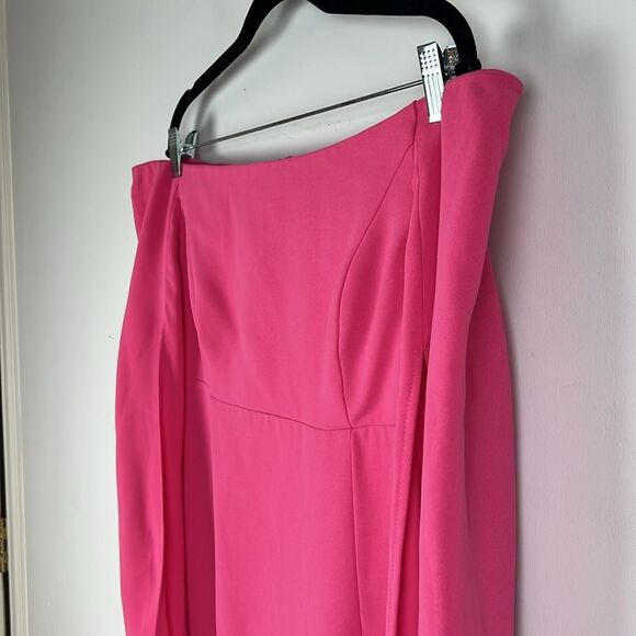 Bardot Dress Women's 10/Large Ava Hot Pink BarbieCore Statement Sleeves Mini - Picture 9 of 16